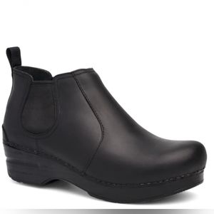 Dansko Frankie Black Oiled Boot Size EU 37 (US 6.5-7) NEW!